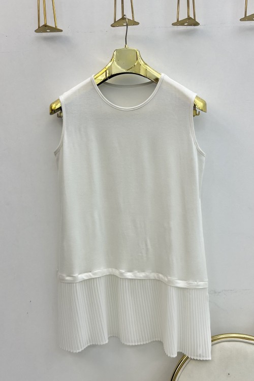 Beyaz Piliseli İçlik Tesettür Giyim  Beyaz