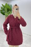 Bordo Elif Kap Tesettür Giyim  Bordo