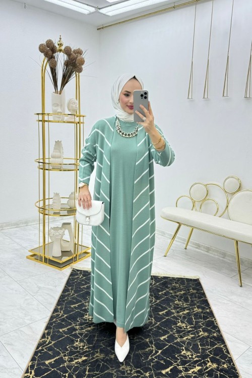 Çağla Aliye Elbise Tesettür Giyim Çağla