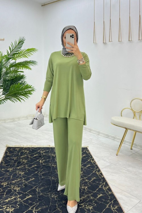 Çağla Doğa Takım Tesettür Giyim Çağla
