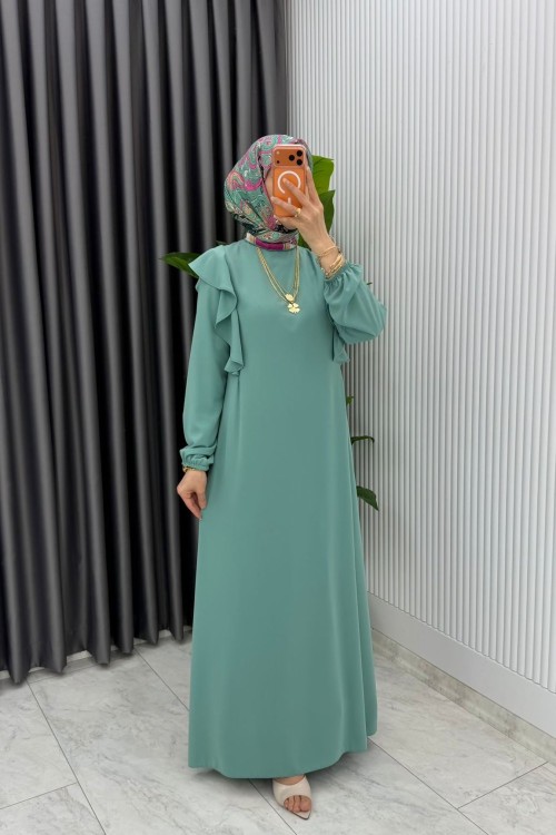 Çağla Eylül Elbise Premıum Tesettür Giyim  Çağla