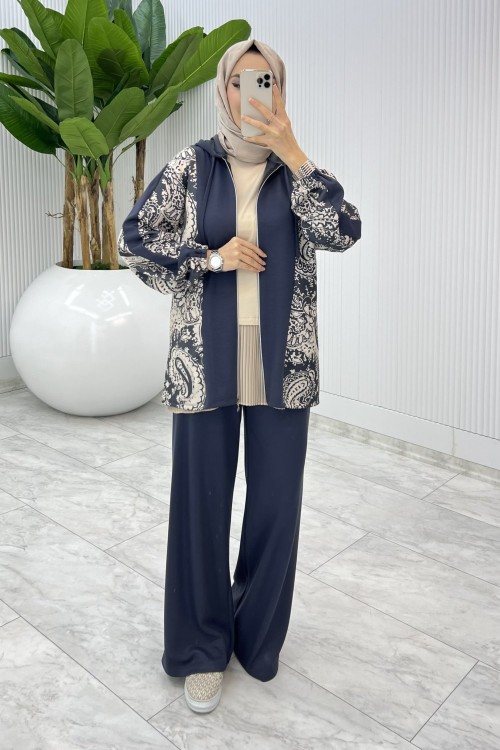 Füme Çiğdem Oysho Takım Tesettür Giyim  Füme