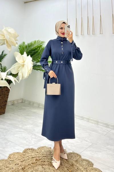 Füme Premium Gizem Elbise Tesettür Giyim Füme