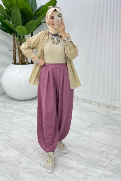 Gül Cepli Şalvar Tesettür Giyim Gül