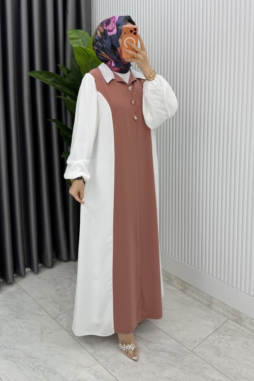 Gül Premıum  Aden ELbise Tesettür Giyim  Gül