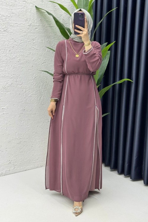 Gül Premium İkili Şifon Takım Tesettür Giyim Gül