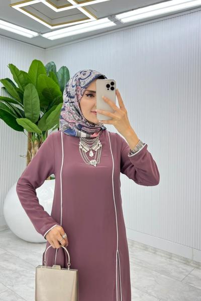 Gül Premium İkili İmren Takım Tesettür Giyim Gül