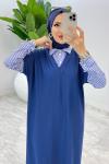 İndigo  Dicle Elbise Tesettür Giyim İndigo