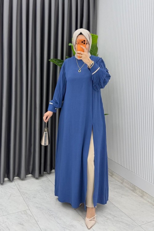 İndigo Elisa Takım Tesettür Giyim  Mavi