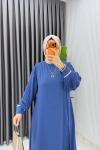 İndigo Elisa Takım Tesettür Giyim  Mavi