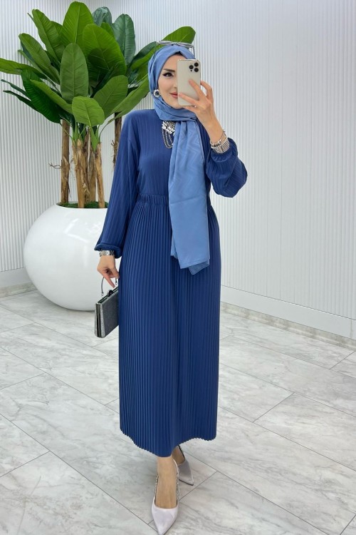 İndigo Müge Takım Tesettür Giyim İndigo