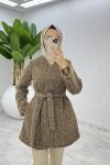Kahve Elif Kap Tesettür Giyim  Kahverengi