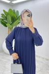 Lacivert Şoray  Elbise Tesettür Giyim Lacivert