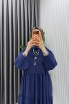 Lacivert  Güzide Elbise Tesettür Giyim  Lacivert