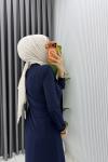 Lacivert Alya Tasarım Elbise Tesettür Giyim  Lacivert