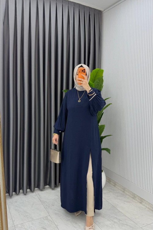 Lacivert Elisa Takım Tesettür Giyim  Lacivert