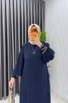 Lacivert Elisa Takım Tesettür Giyim  Lacivert