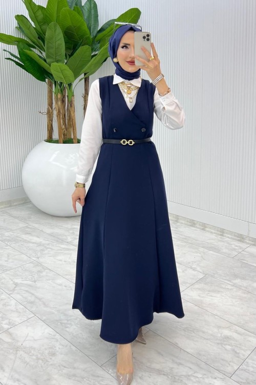 Lacivert Hazen Jile Tesettür Giyim Lacivert