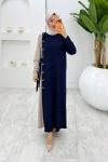 Lacivert Nilda Elbise Tesettür Giyim  Lacivert