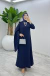 Lacivert Premium Yağmur Elbise Tesettür Giyim Lacivert