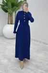 Lacivert Sümeyye İkili Triko Takım Tesettür Giyim  Lacivert