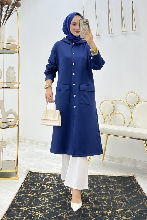 Lacivert Scuba Kap Tesettür Giyim  Lacivert