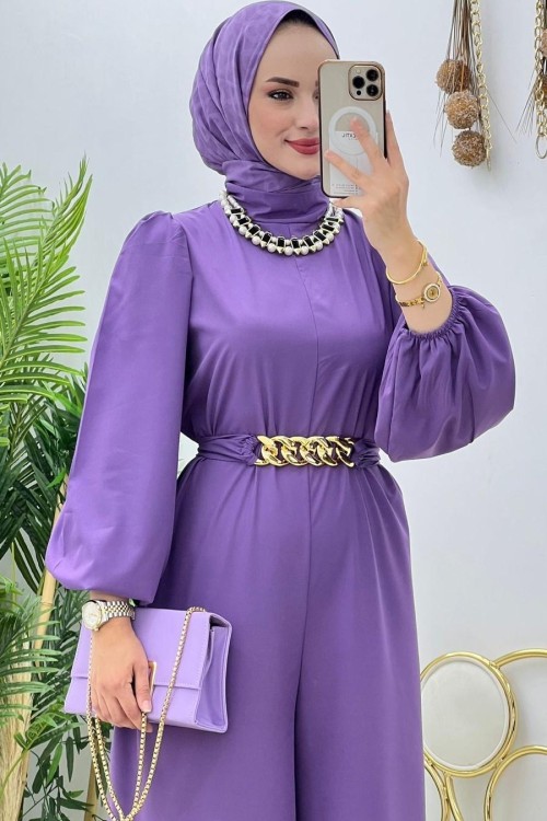 Mürdüm Zincir Tulum  Mor