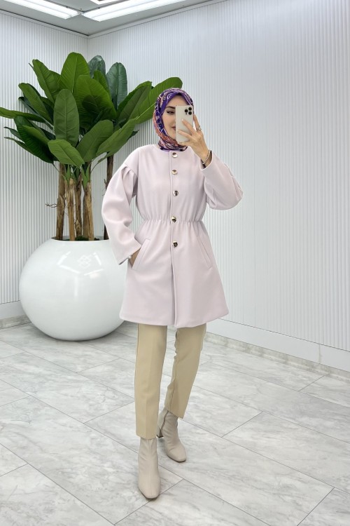 Pudra Yelda Kaşe Tesettür Giyim  Pudra