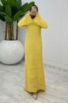 Sarı Tansu Elbise Tesettür Giyim  Sarı