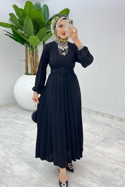 Siyah Deniz Elbise Tesettür Giyim Siyah