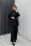 Siyah  Dilay Takım Tesettür Giyim  Siyah