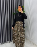 Siyah Günay Elbise Tesettür Giyim  Siyah