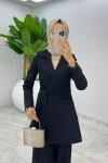 Siyah Premium Star Takım Tesettür Giyim  Siyah