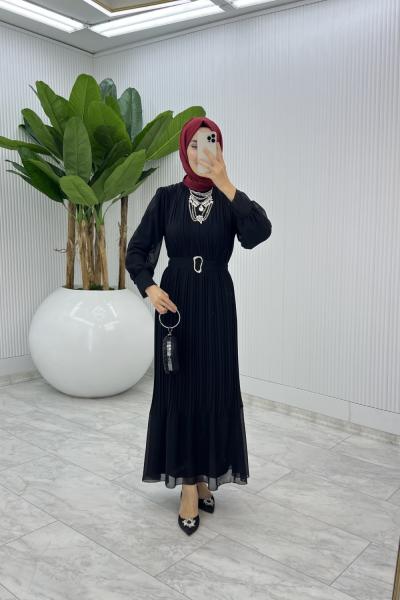 Siyah şoray Elbise Tesettür Giyim Siyah