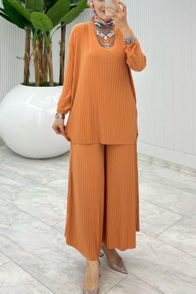 Somon  Bilge Pantolon Takım Tesettür Giyim Somon