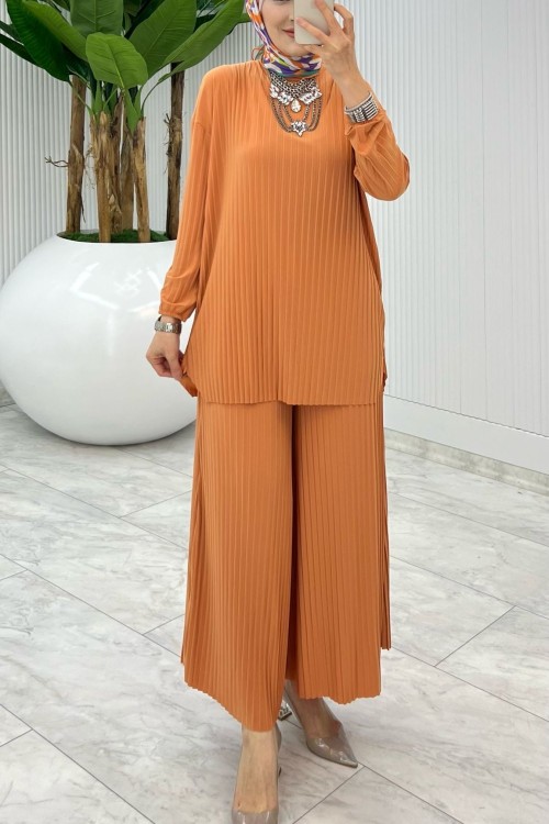 Somon  Bilge Pantolon Takım Tesettür Giyim Somon