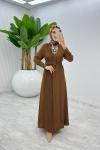 Taba Busem Elbise Tesettür Giyim Taba