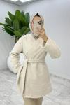 Taş Elif Kap Tesettür Giyim  Taş Rengi