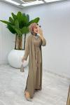 Toprak Premium Sofia Abaya Takım Tesettür Giyim Toprak