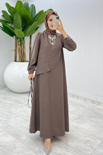 Toprak Premium Paris Elbise Tesettür Giyim Toprak