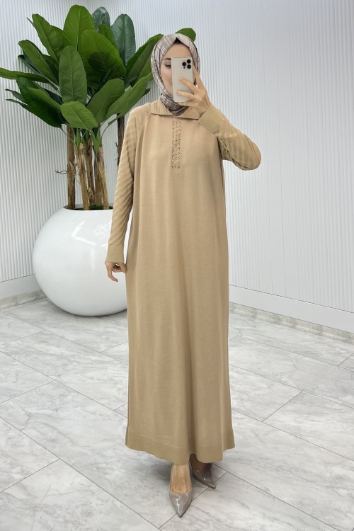 Vizon  Arzu Triko Elbise Tesettür Giyim  Vizon