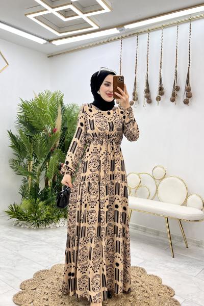 Vizon Kıymet Elbise Tesettür Giyim Vizon