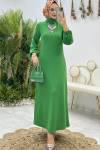 Yeşil Belma Elbise Tesettür Giyim