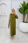 Yeşil Nilda Elbise Tesettür Giyim Yeşil