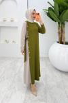 Yeşil Nilda Elbise Tesettür Giyim Yeşil