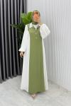 Yeşil Premıum  Aden ELbise Tesettür Giyim  Yeşil