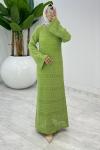 Yeşil Tansu Elbise Tesettür Giyim  Yeşil