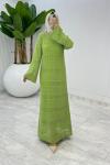 Yeşil Tansu Elbise Tesettür Giyim  Yeşil