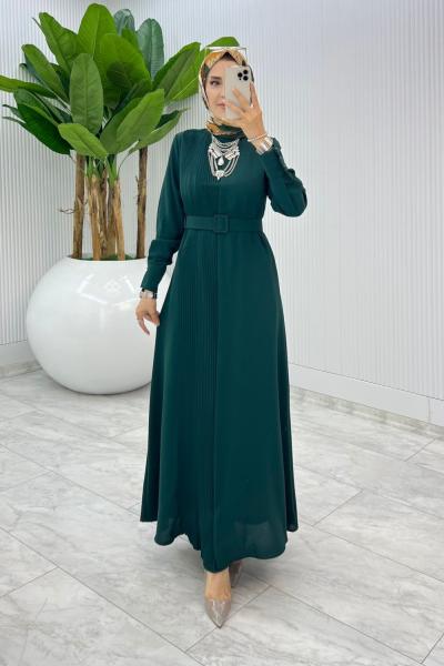 Zümrüt Busem Elbise Tesettür Giyim Zümrüt