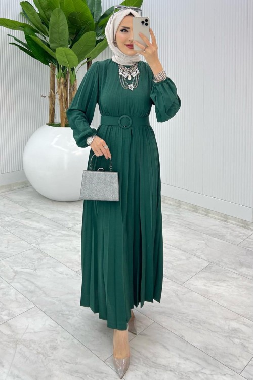 Zümrüt Deniz Elbise Tesettür Giyim Zümrüt